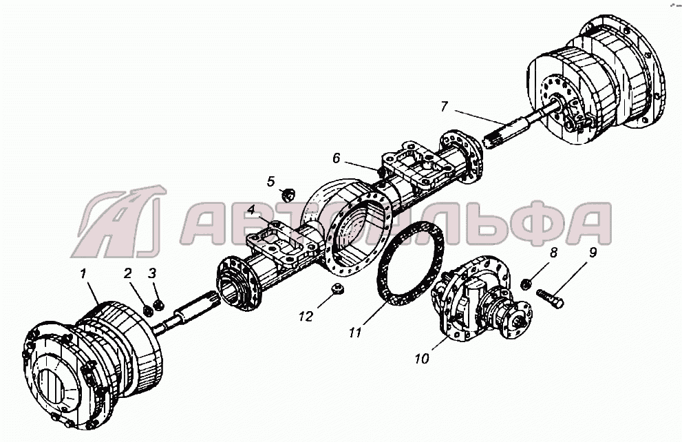 Мост ведущий Амкодор 333 (ТО-18Б)