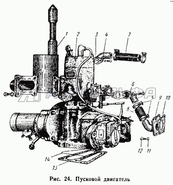 Пусковой двигатель АТЗ ТТ-4
