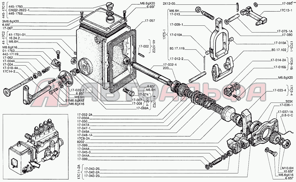 Регулятор частоты вращения тип РВ-880 Двигатель Алтайдизель А-41