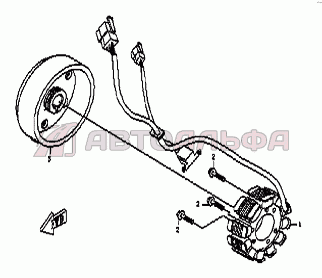 Магнето CF188-030000 CF Moto ATV-CF500-A