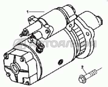 SM9772, ST9344 Стартер в сборе и его крепление Cummins-300-20