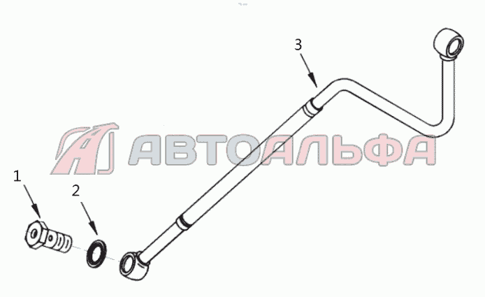 FF90109 Fuel filter connection line Двигатель 4B3.9-G12