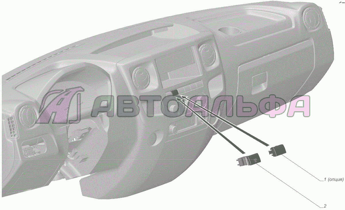 A21R22-3710006-10 Установка выключателя подогревателя охлаждающей жидкости ГАЗЕЛЬ NEXT A65R32-40