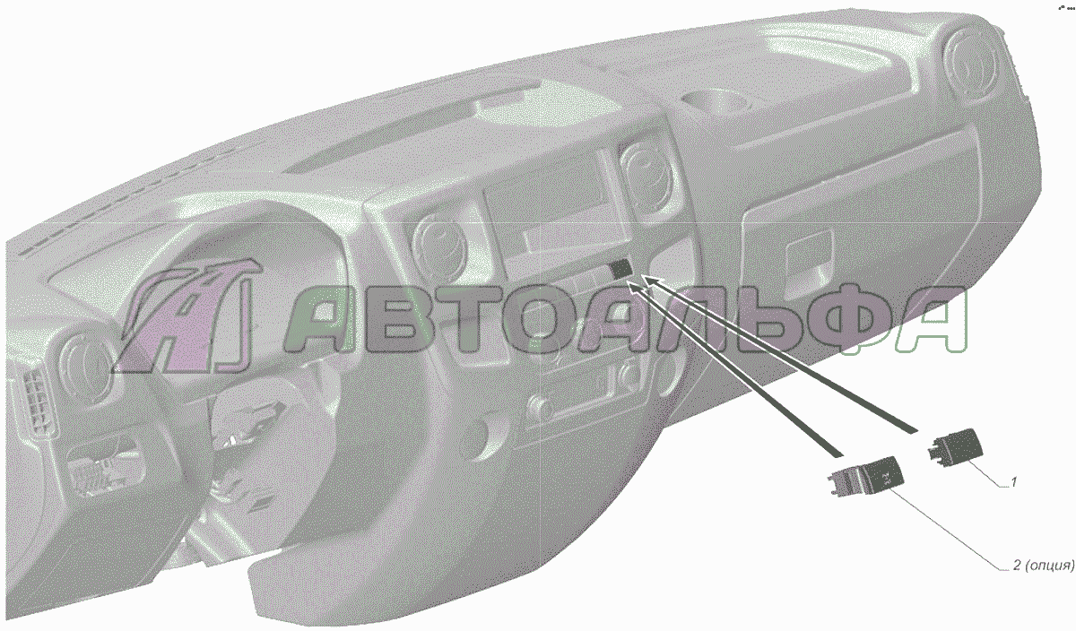 A21R22-3710007 Установка выключателя блокировки дифференциала заднего моста ГАЗЕЛЬ NEXT A65R32-40