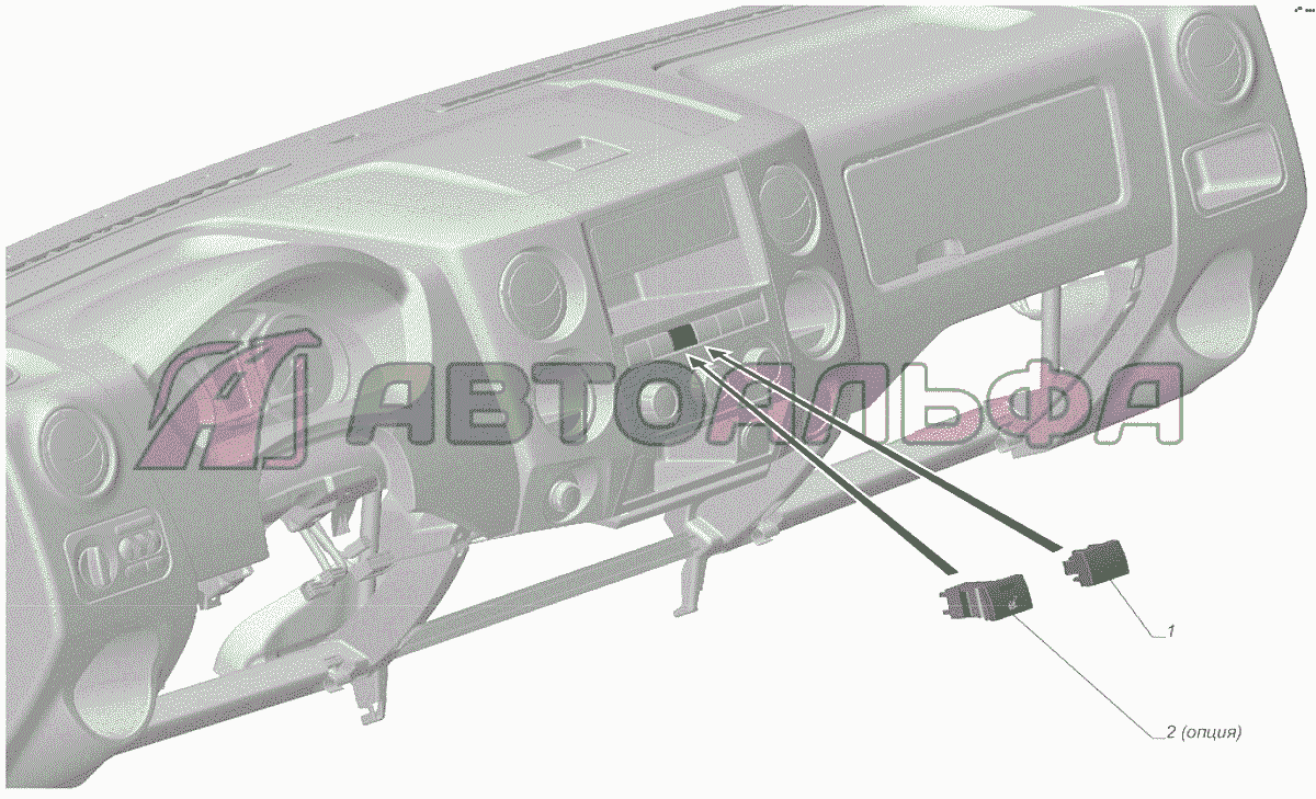 A21R22-3710008 Установка выключателя обогрева сидений ГАЗЕЛЬ NEXT A65R32-40