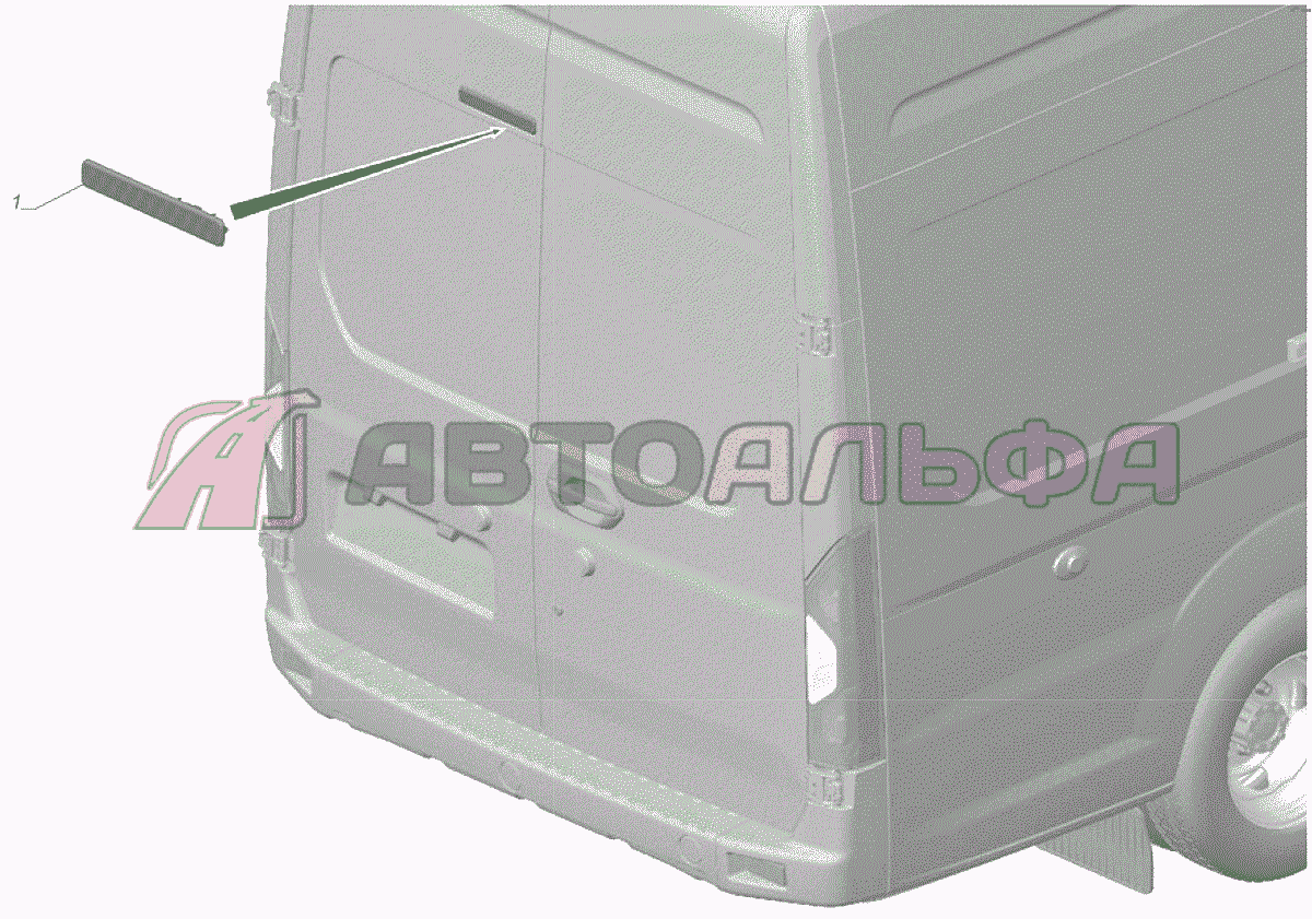 A31R23-3716002 Установка фонаря дополнительного сигнала торможения ГАЗЕЛЬ NEXT A65R32-40