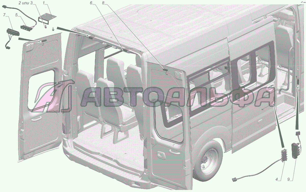 A62R23-3723002 Установка контактной группы ГАЗЕЛЬ NEXT A65R32-40