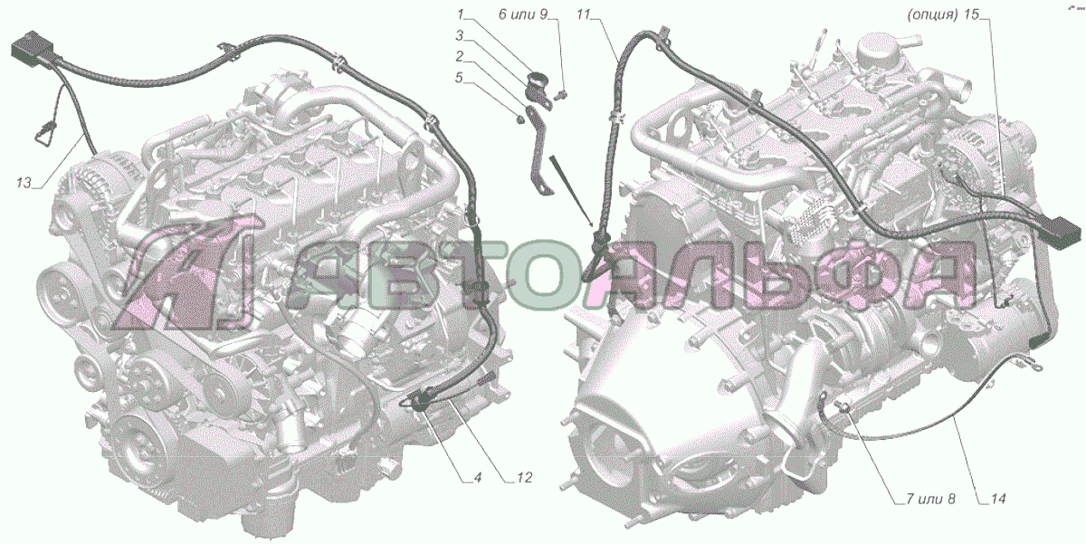 A21R22-3724004 Установка проводов ГАЗЕЛЬ NEXT A65R32-40