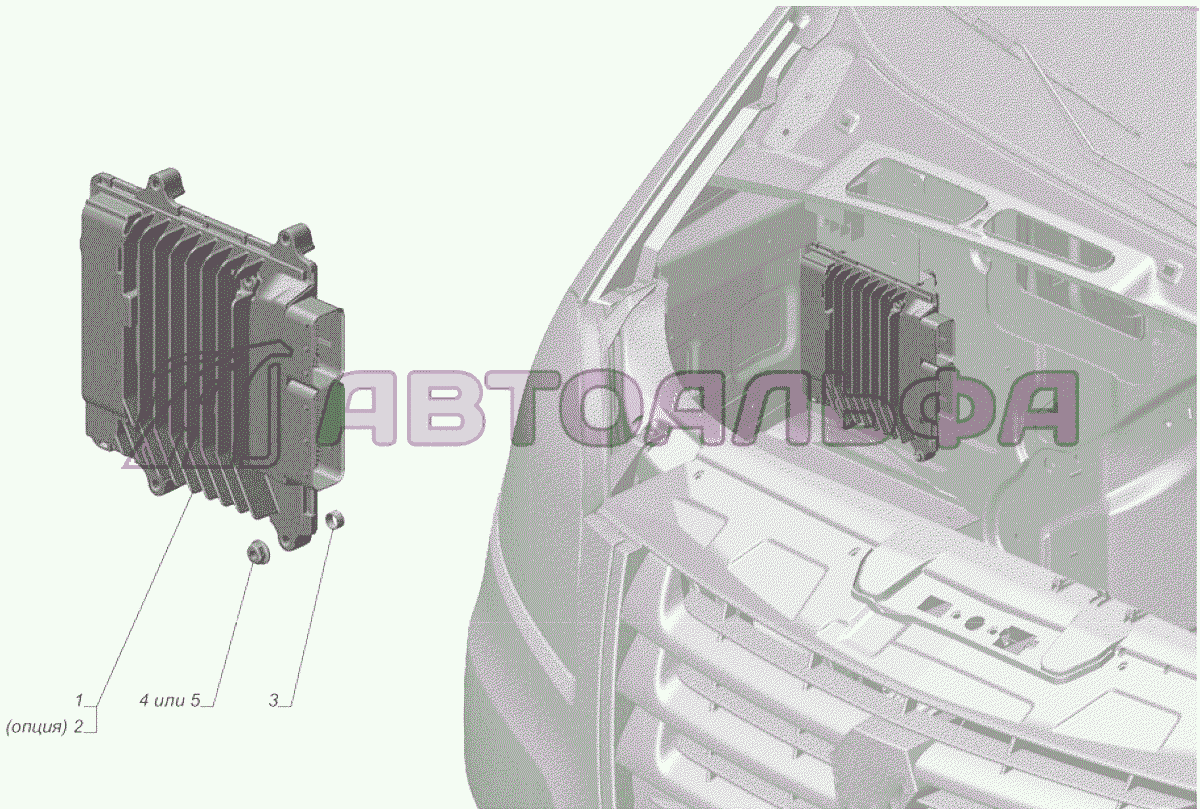 A21R22-3761001-90 Установка блока управления двигателем опция Кондиционер ГАЗЕЛЬ NEXT A65R32-40