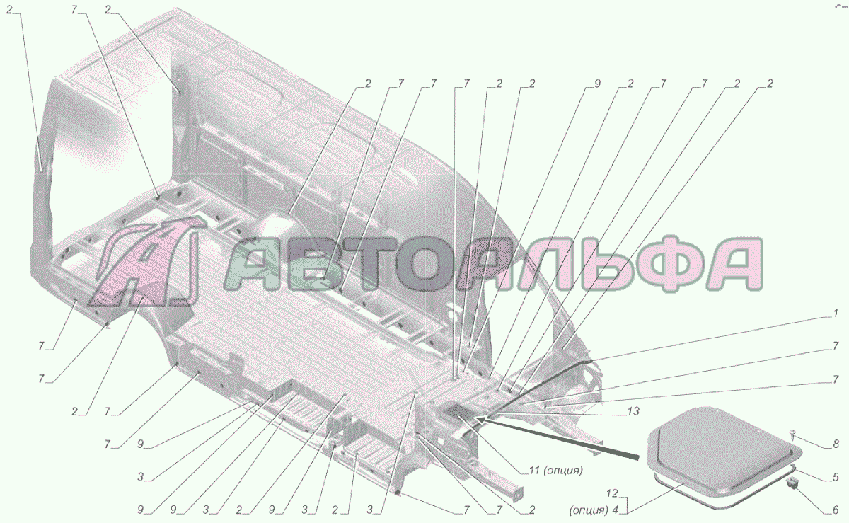 A65R33-5000002 Установка деталей кузова ГАЗЕЛЬ NEXT A65R32-40