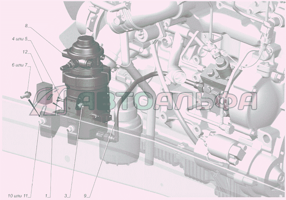 A21R22-1117001 Установка фильтра тонкой очистки топлива ГАЗЕЛЬ NEXT A65R32-40