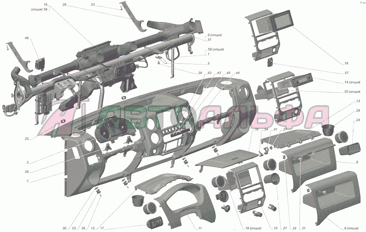 A65R32-5325010 Панель приборов ГАЗЕЛЬ NEXT A65R32-40