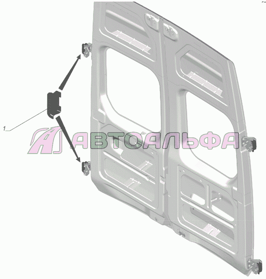 A62R23-6306002 Установка навески двери задка ГАЗЕЛЬ NEXT A65R32-40