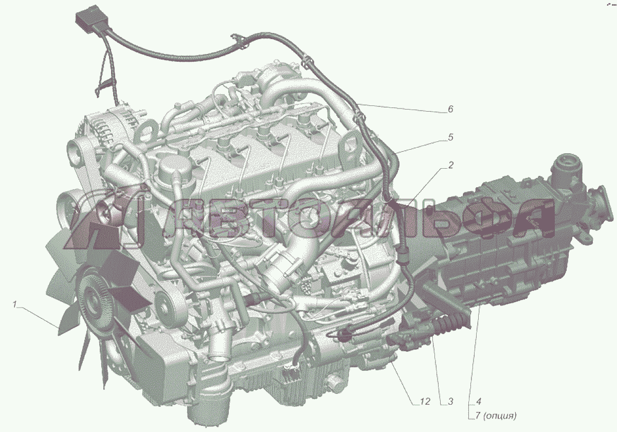 A21R22-1000300-70 Двигатель полностью укомплектованный ГАЗЕЛЬ NEXT A65R32-40