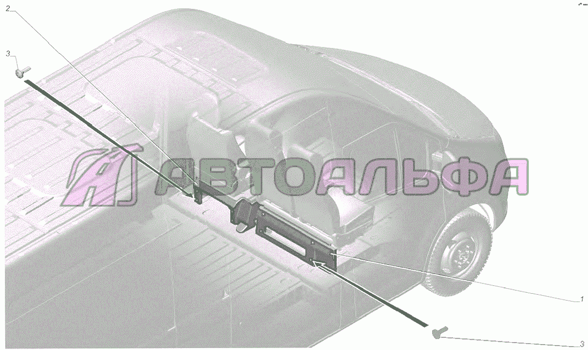 A65R33-7810001 Установка перегородки ГАЗЕЛЬ NEXT A65R32-40