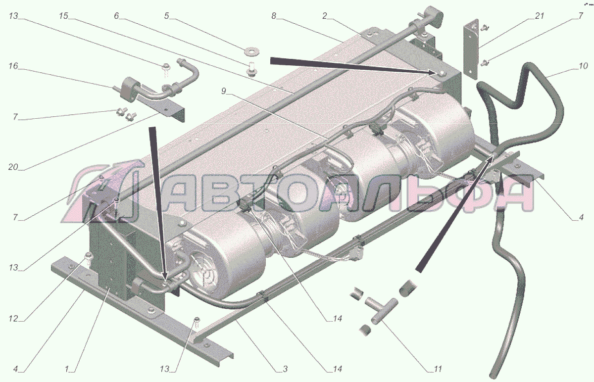 A65R32-8115010 Охладитель воздухазадний ГАЗЕЛЬ NEXT A65R32-40