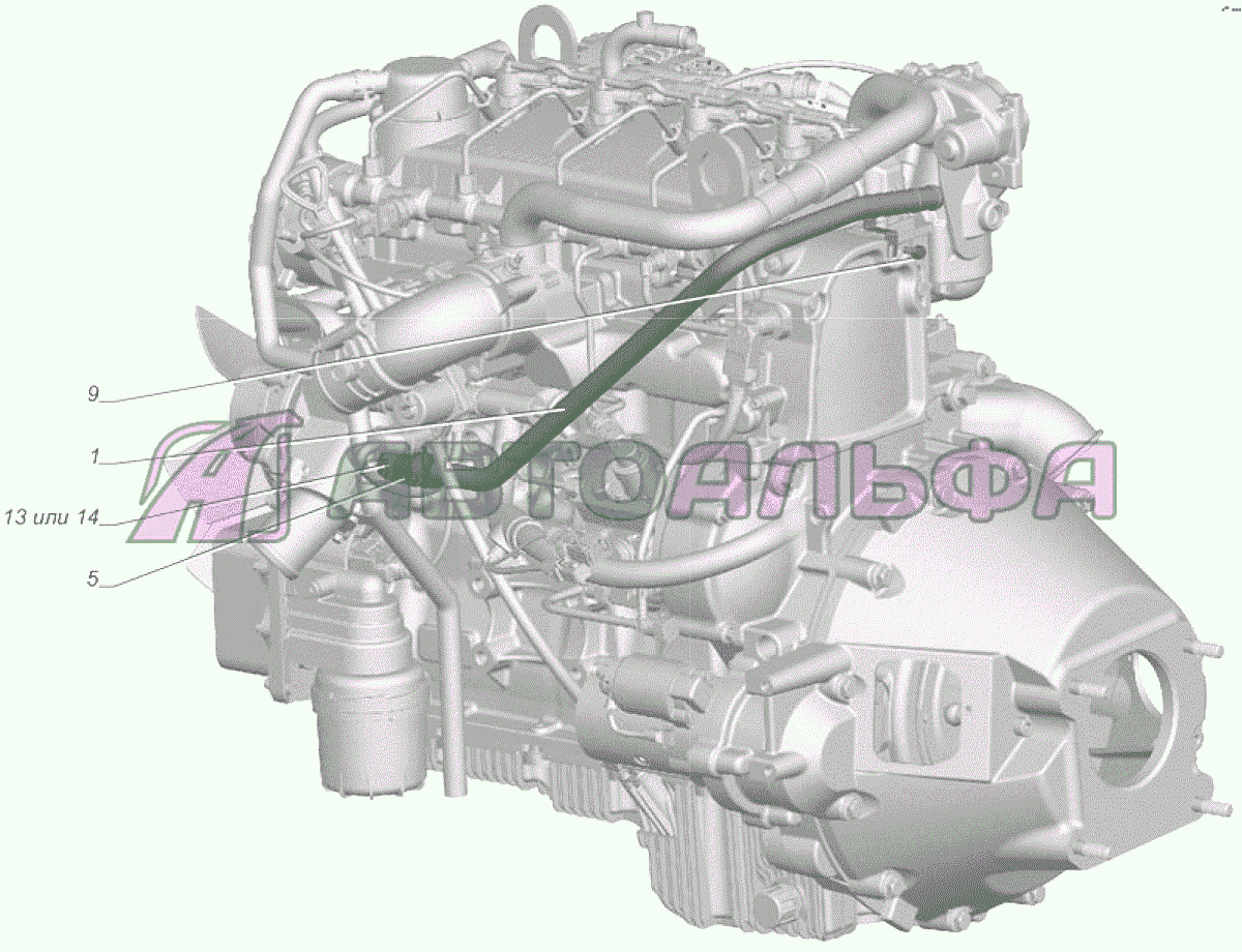 A21R22-8120004 Установка трубопроводов ГАЗЕЛЬ NEXT A65R32-40