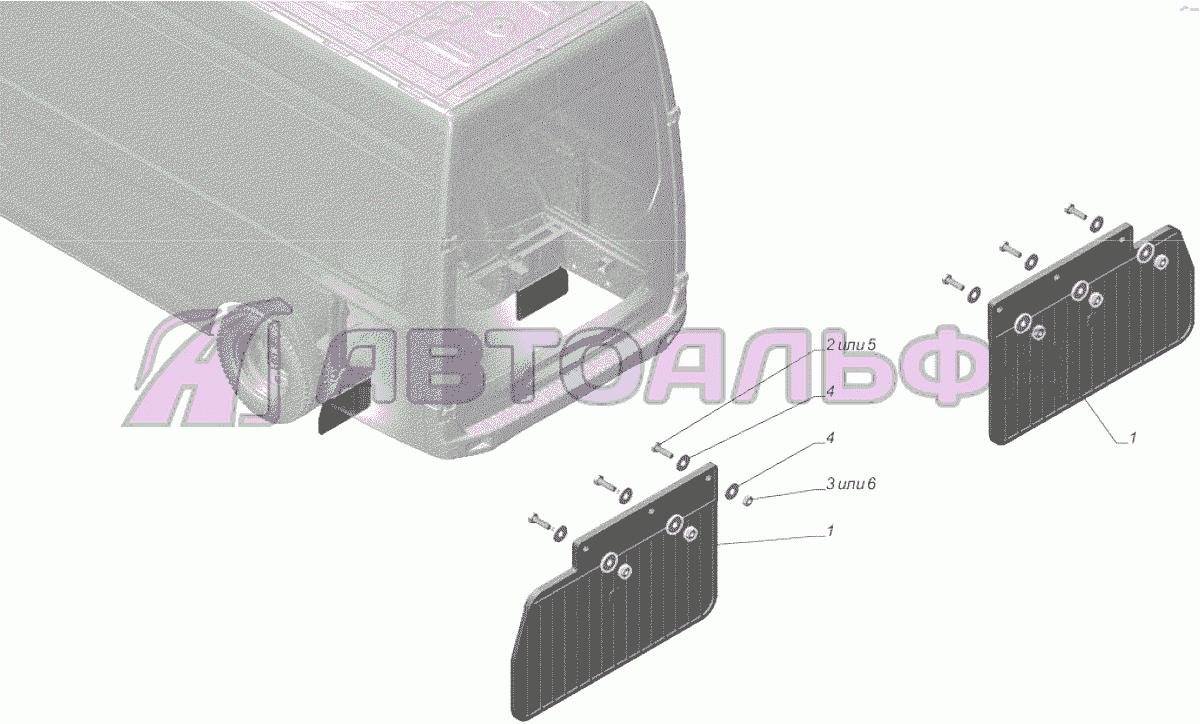 A31R23-8404001 Установка деталей заднего крыла ГАЗЕЛЬ NEXT A65R32-40