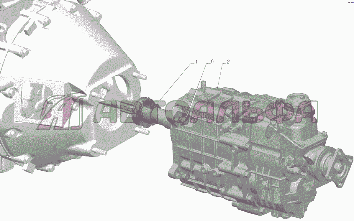 A63R42-1700007 Установка коробки передач на двигатель ГАЗЕЛЬ NEXT A65R32-40