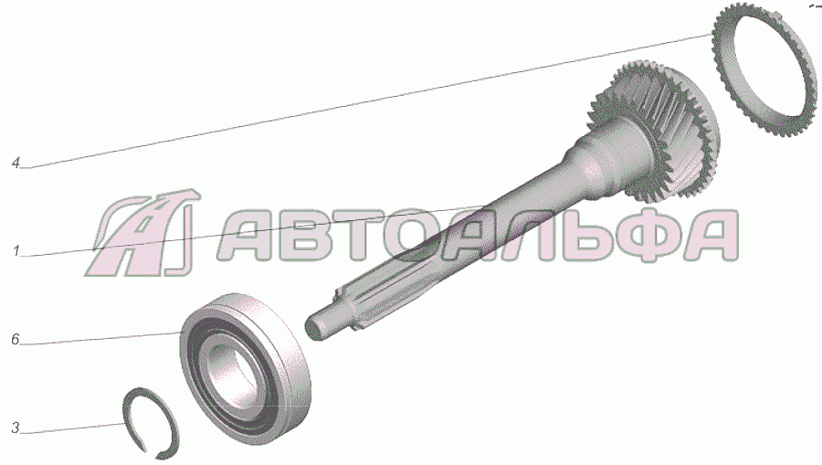 A21R22-1701025 Вал первичный ГАЗЕЛЬ NEXT A65R32-40