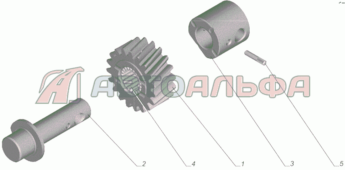 A21R22-1701088 Ось промежуточной шестерни ГАЗЕЛЬ NEXT A65R32-40