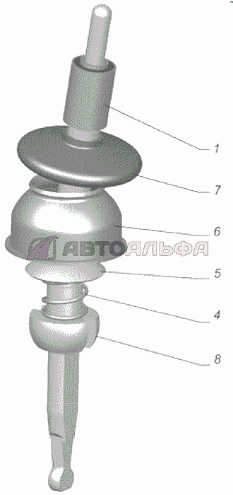 A21R23-1702130 Рычаг переключения передач, нижняя часть ГАЗЕЛЬ NEXT A65R32-40