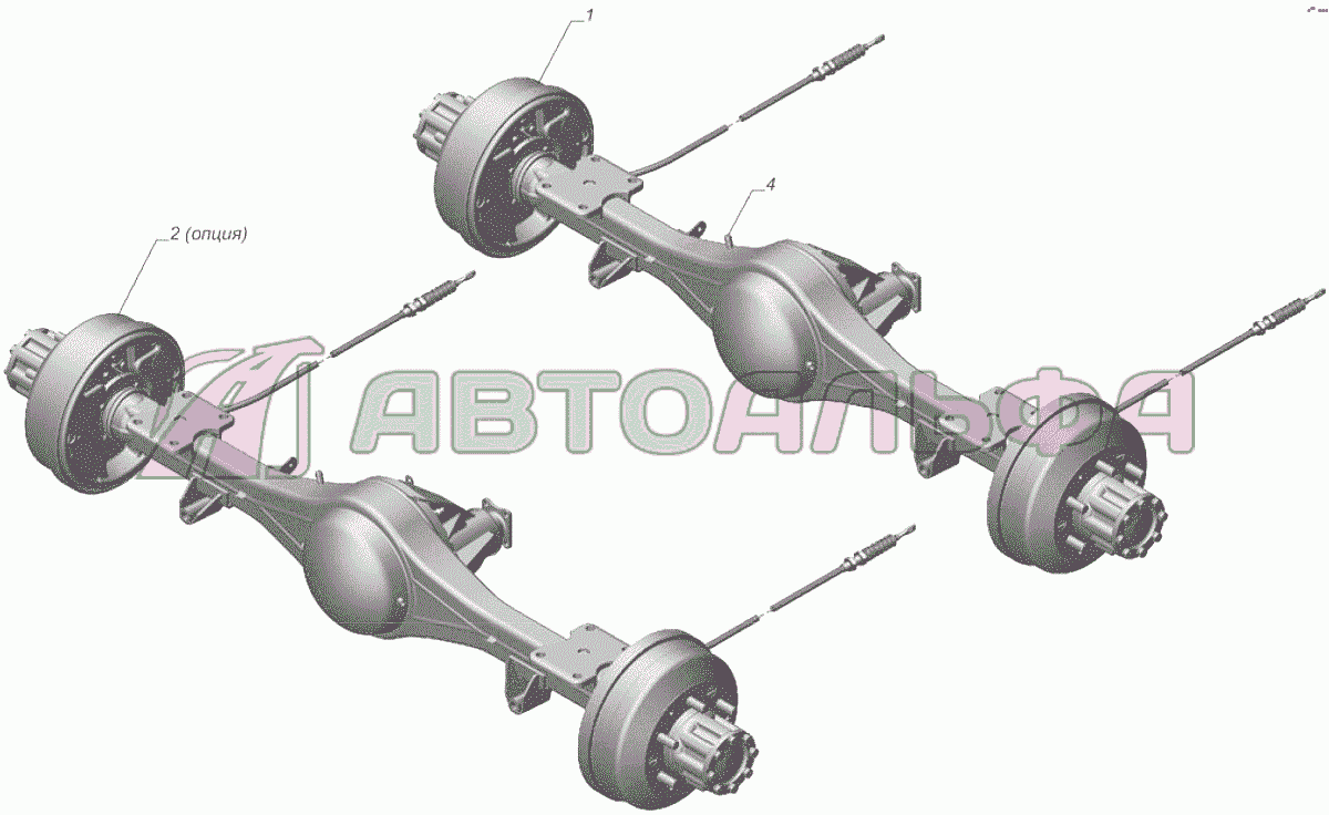 A31R22-2400001-30 Установка заднего моста ГАЗЕЛЬ NEXT A65R32-40