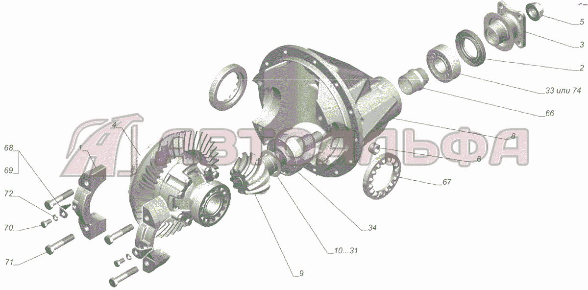 A21R22-2402010 Редуктор заднего моста ГАЗЕЛЬ NEXT A65R32-40