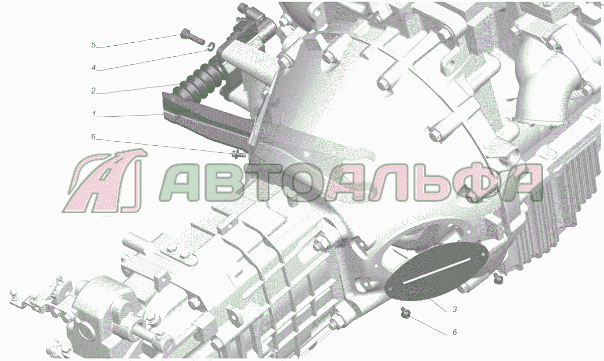 3302-1602004-10 Установка привода сцепления ГАЗЕЛЬ NEXT A65R32-40