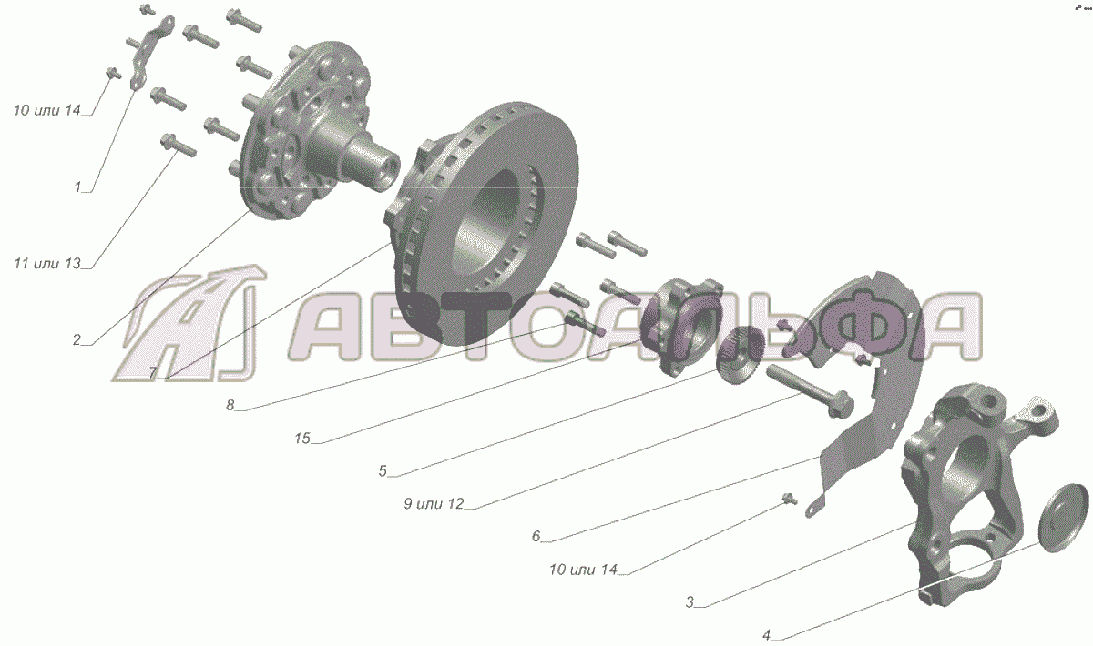 A21R23-2904050-10 Стойка со ступицей правая ГАЗЕЛЬ NEXT A65R32-40