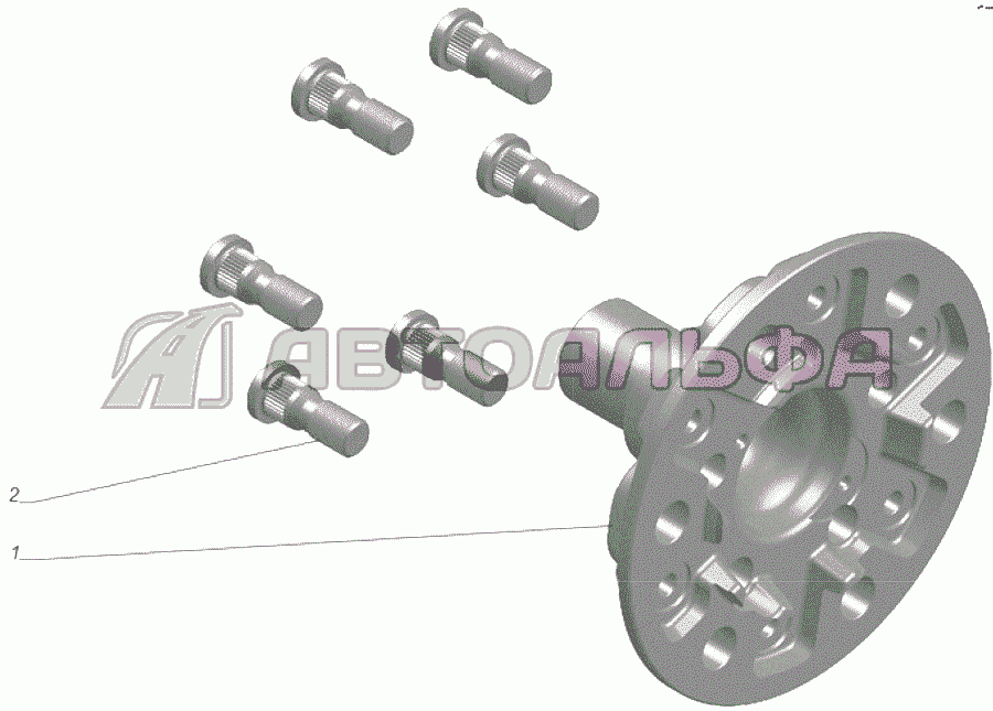 A21R23-3103013 Ступица с болтами ГАЗЕЛЬ NEXT A65R32-40