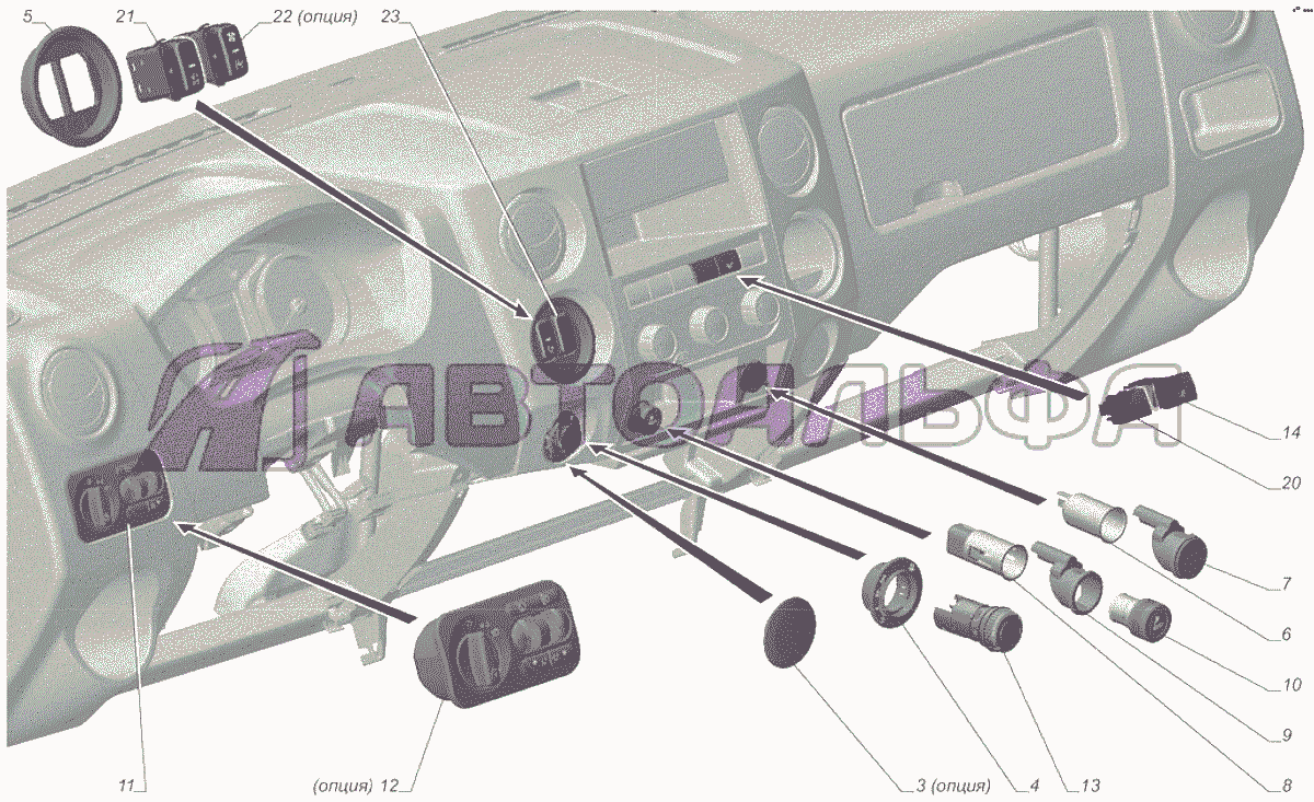 A65R32-3710005 Установка коммутационной аппаратуры ГАЗЕЛЬ NEXT A65R32-40