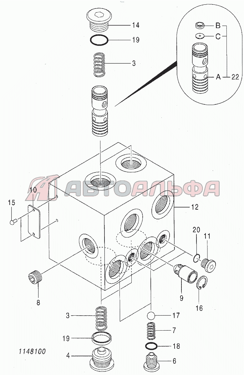 VALVE, FC Zaxis 190-3