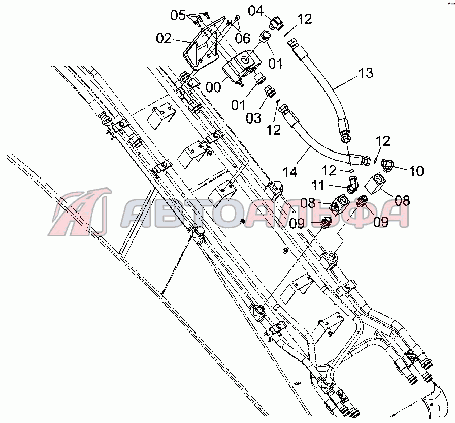 HSB COMMON PIPING (BREAKER, CRUSHER) ZAXIS 330-5G