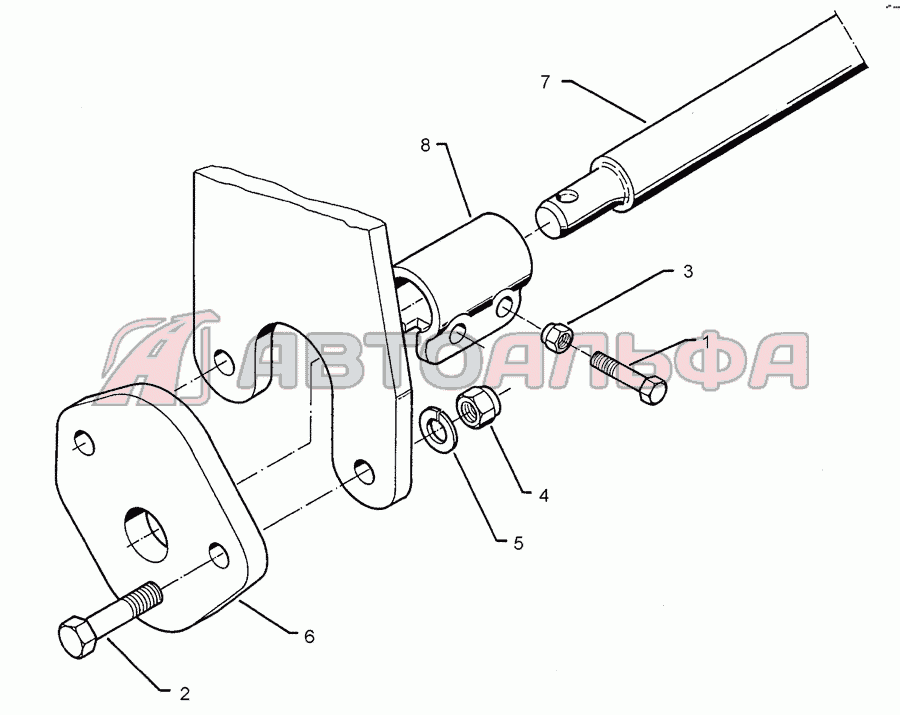 Lower link connection E68 L3 Z3 EurOpal 7X