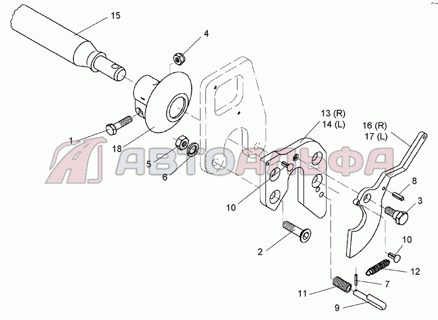 Lower link connection E68FH L3 Z3 EurOpal 8