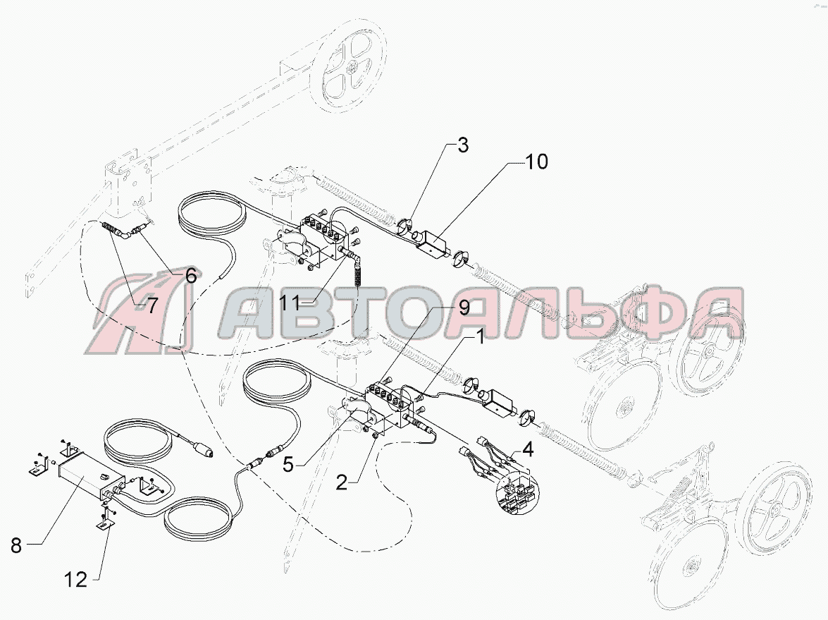 673 1032 Tramline-distributor control Solitair 8/300, каталог 2014 г.