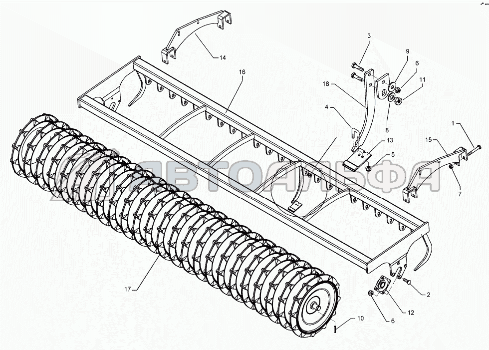 Trapeze packer roller TPW D500-300-24R-125 Quarz 7/600K