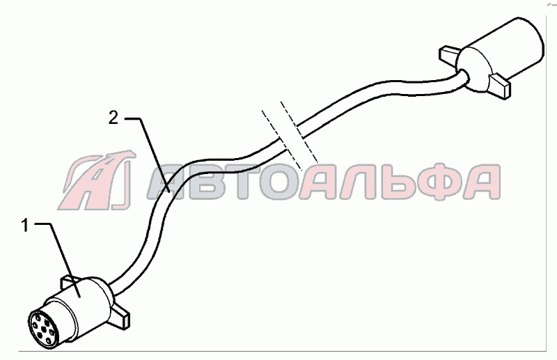 Extension cable 7-polig 5m Vari-Turmalin 10X