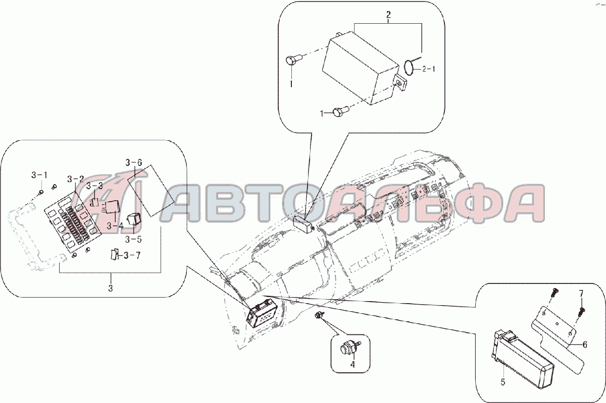 Center control box and security system LF-LF7161A Breez 1,6H