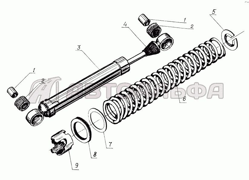 Амортизатор газонаполненный Минск М 125