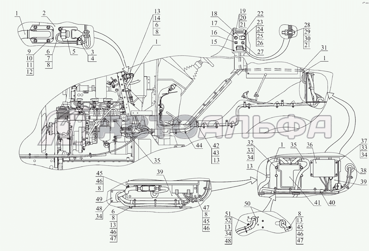 Управление двигателем (1025.5-8700910-М) МТЗ 1025.5