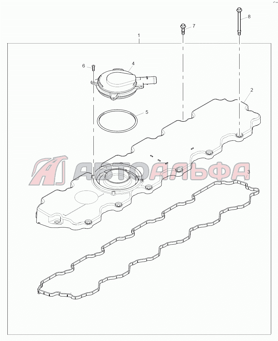 HBH03158 Cylinder Head Cover (From Engine Number U003603P) Plate F Двигатель Perkins 1106D