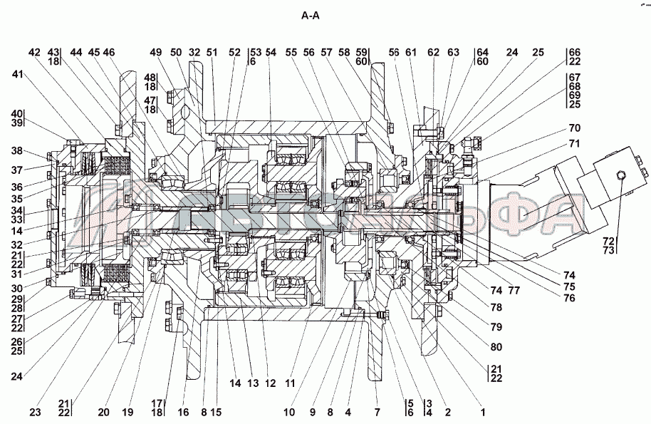 1501-96-10-01СП Лебедка Промтрактор Т-20.01К
