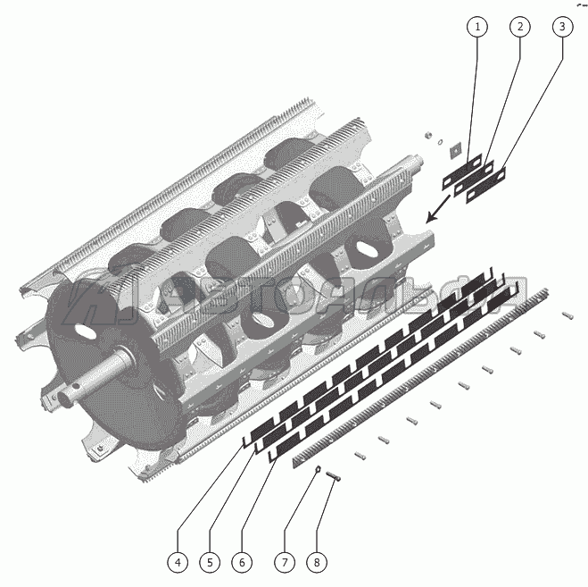 Остов барабана РСМ 101 "Вектор" (вариант)