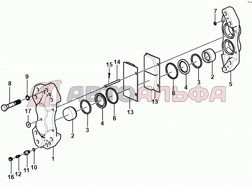 Brake caliper assembly (371104) L948F