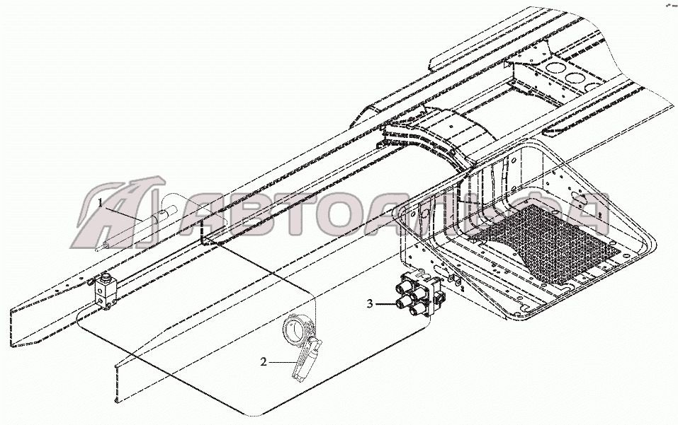 Пневмопривод моторного тормоза Shaanxi DeLONG Е-3 (тягач)