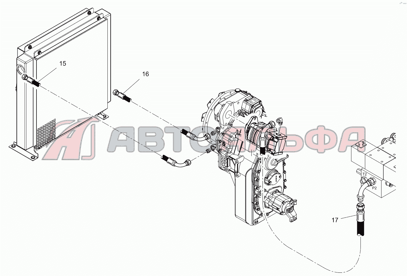 CARRIER HYDRAULIC SYSTEM RT35-1