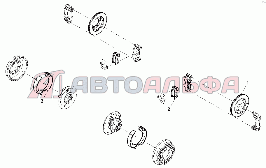 Тормозные диски и колодки 
УАЗ Patriot Comfort