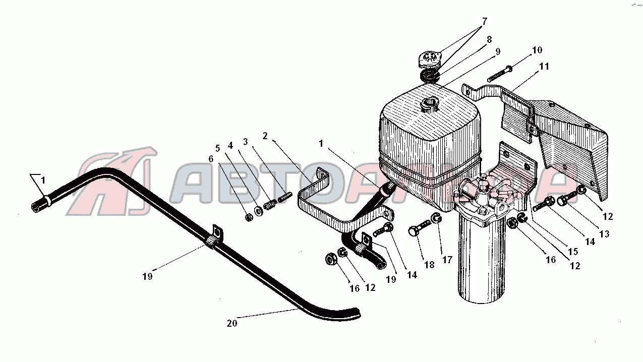 Расширительный бачок УРАЛ 5557-31